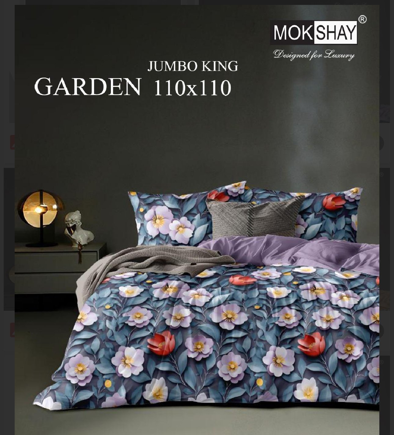 3D  BEDHSEET BLUE