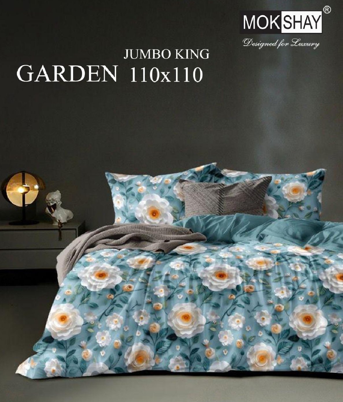 3D  BEDHSEET SKY BLUE