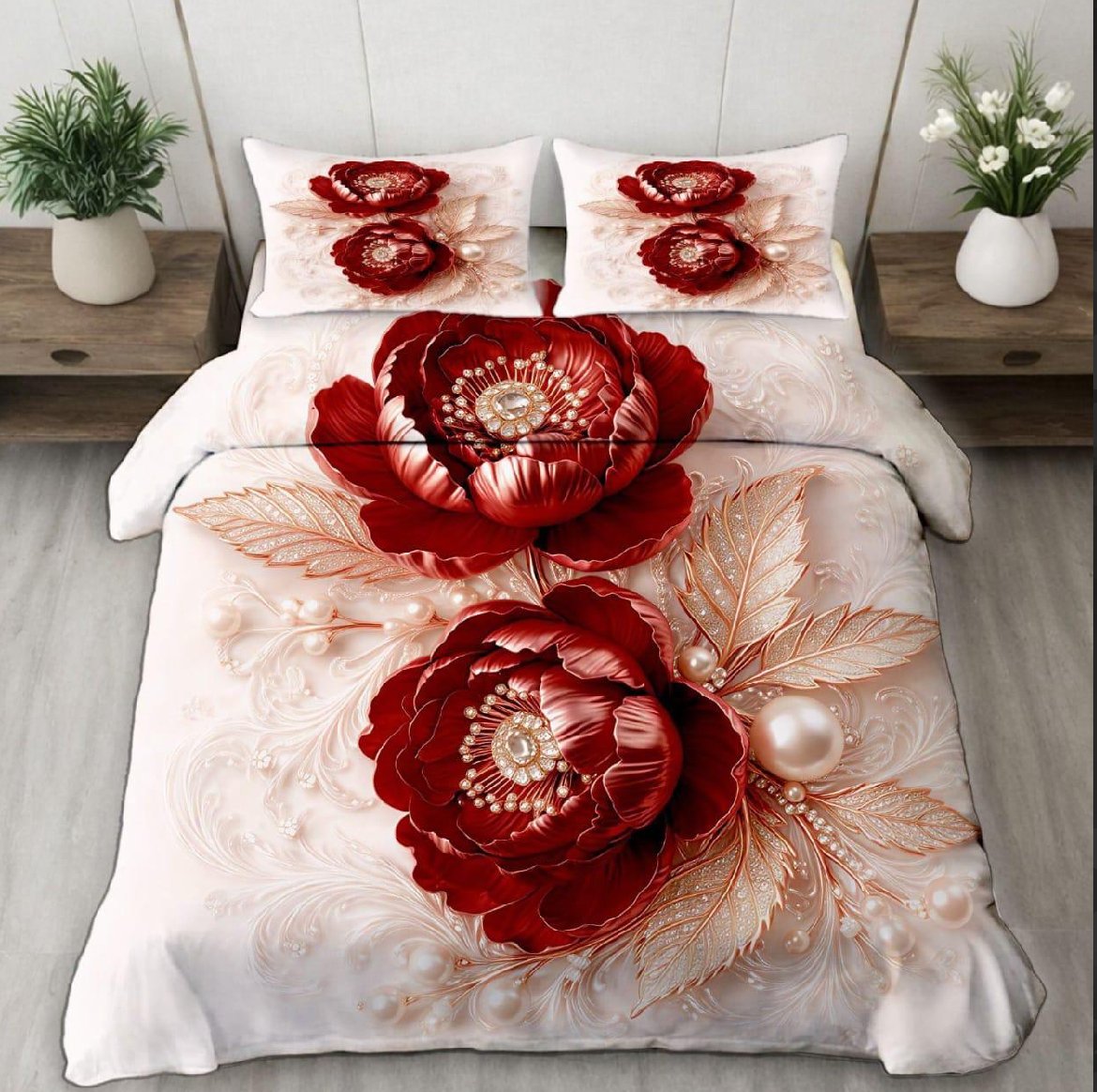 7D BEDSHEET  ROSE FLOWER