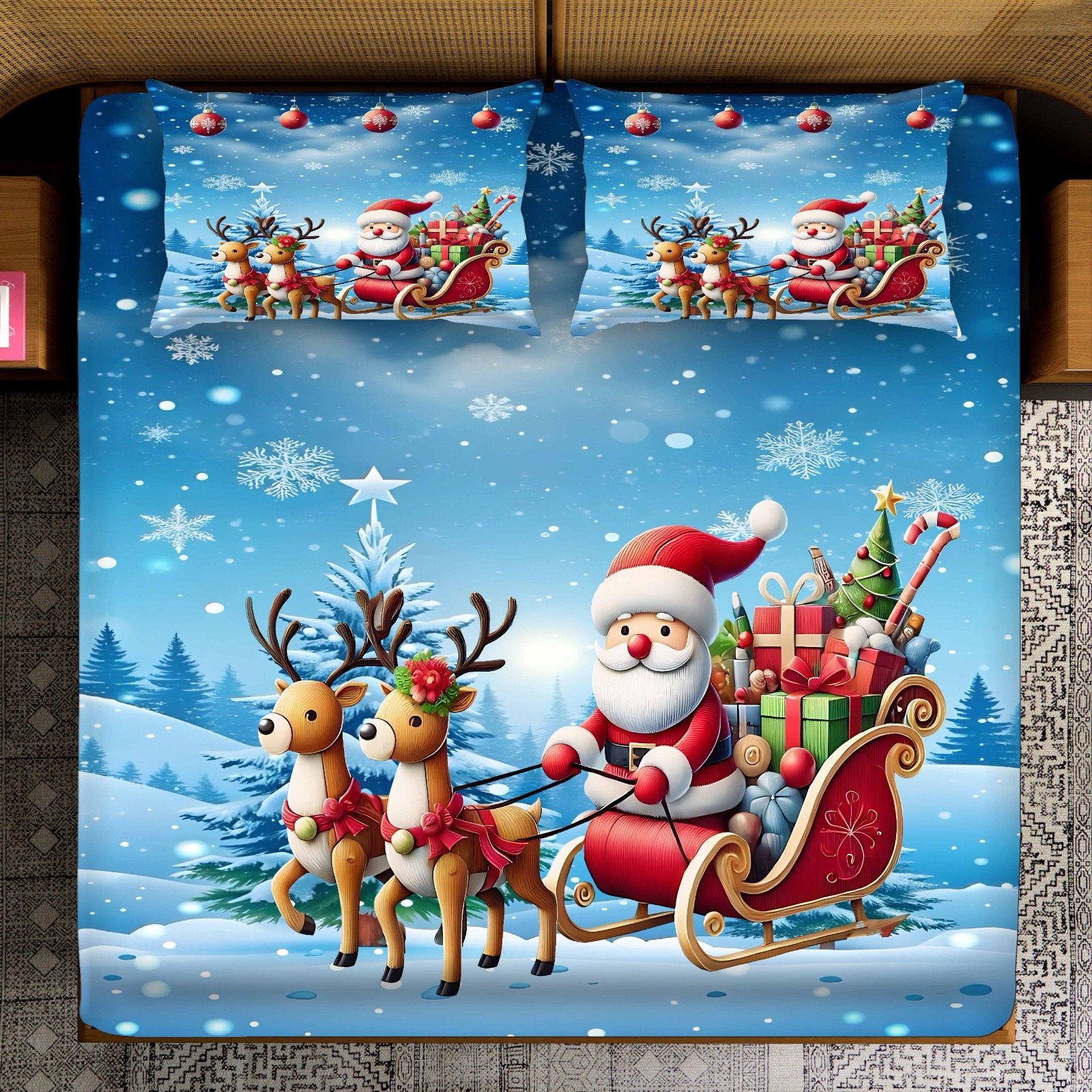 7D BEDSHEET   CHRISTMAS THEME