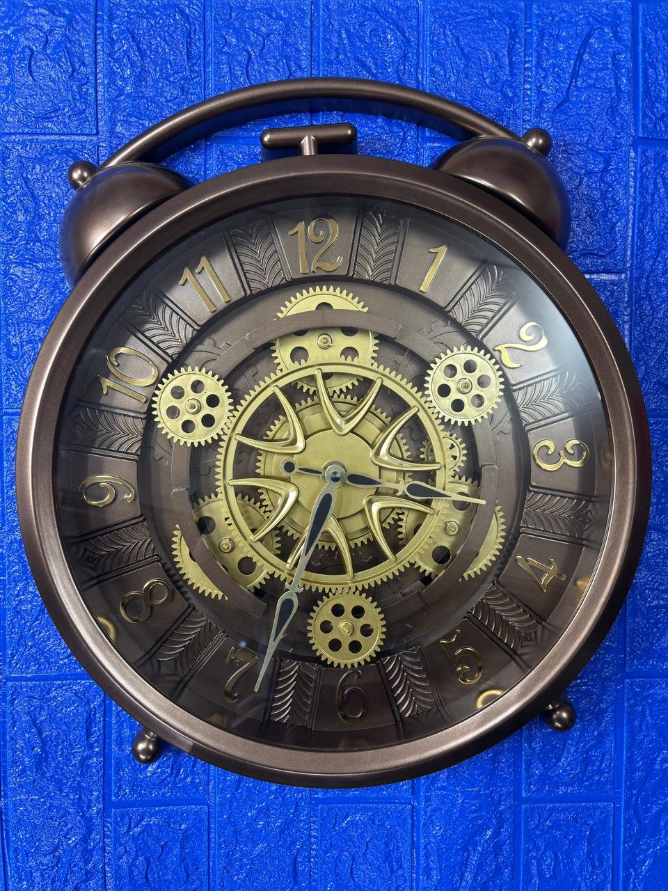 ALARM  DESING GEAR WALL CLOCK