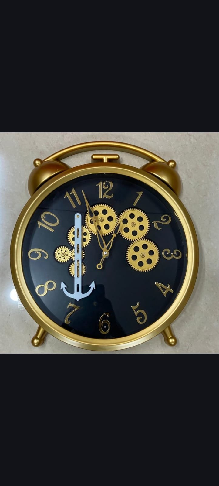 ALARM  DESING GEAR WALL CLOCK