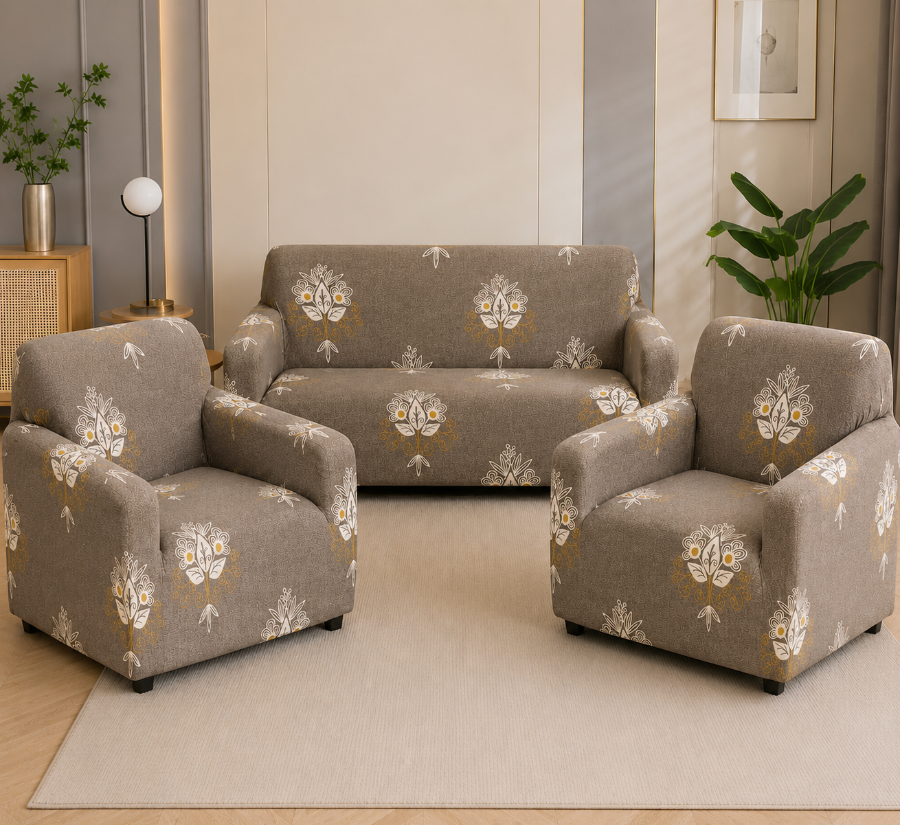 SOFA COVERS SET 3+1+1